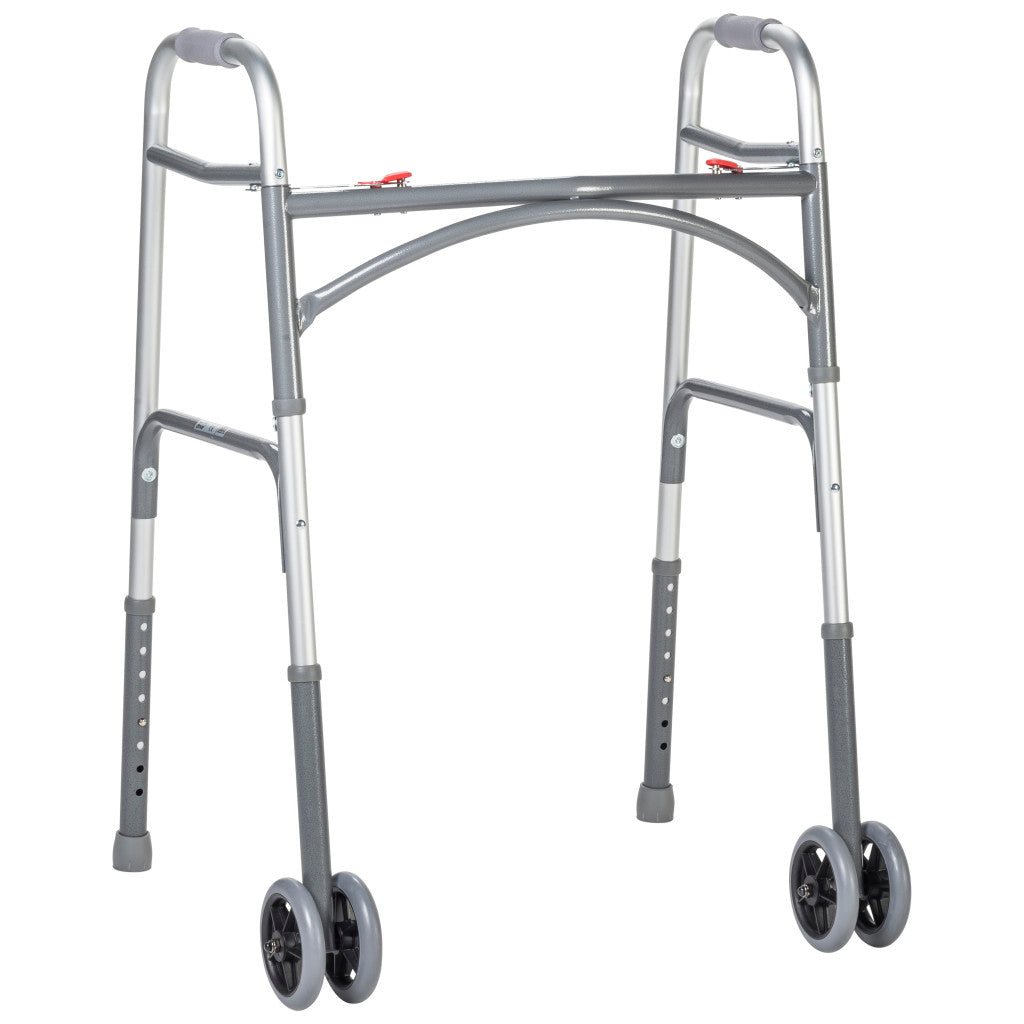 Drive Bariatric Two-Button Folding Walker